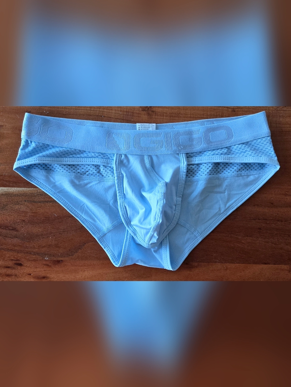 Light Blue Men's Poucg Briefs